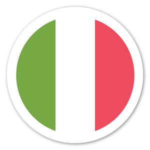 Pegatina del Emoji de la bandera italiana.