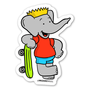 ¿Babar vestido de Bart? ¿O Bart en elefante?