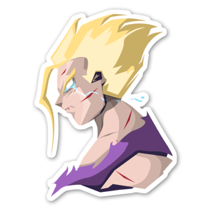 Pegatina de Gohan, de Bola de Dragón.