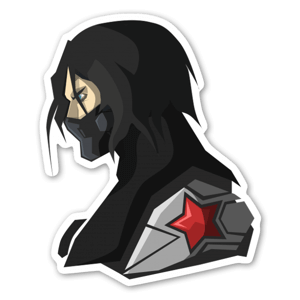 Pegatina de Winter Soldier, de Marvel.