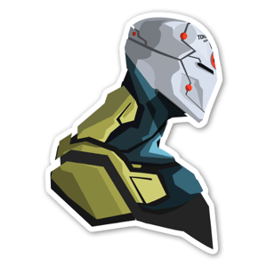 Pegatina de Gray Fox, de Metal Gear.