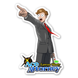 Pegatina de Ace Attorney