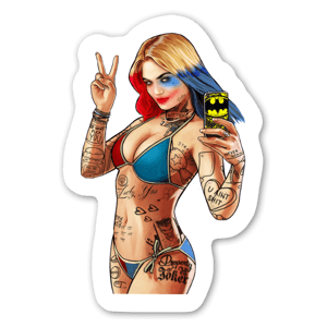 Diseño personalizado de Harley Quinn en Gran Theft Auto 5.