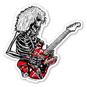 Pegatina de Van Halen como skelton