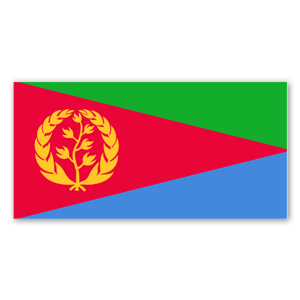 Pegatinas de la bandera de Eritrea