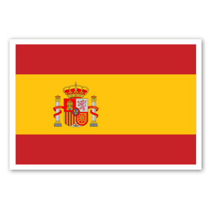 España pegatina bandera