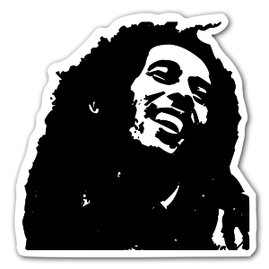 Bob Marley pegatina