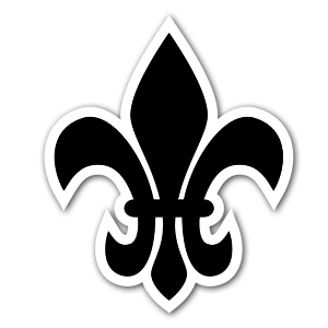 Fleur de Lis pegatina