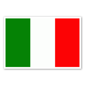 Italia bandera pegatina