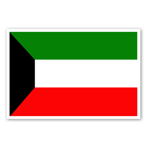 Pegatinas con la bandera de Kuwait 