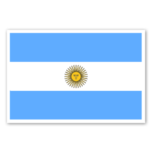 Bandera argentina pegatina