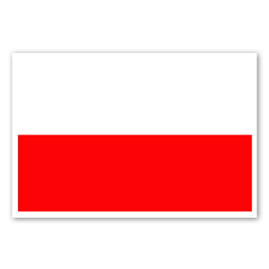 Pegatinas con la bandera de Polonia 