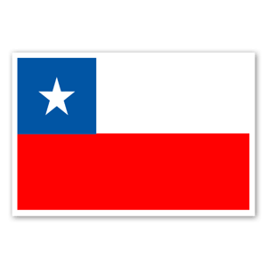 Bandera chilena pegatina