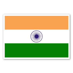 Pegatinas con la bandera de India 