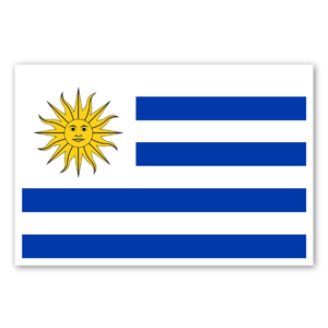 Bandera Uruguay pegatina