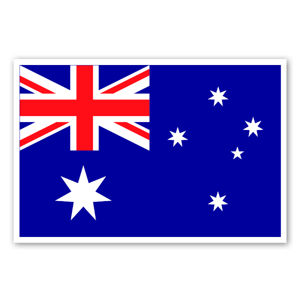 Pegatinas de la bandera de Australia