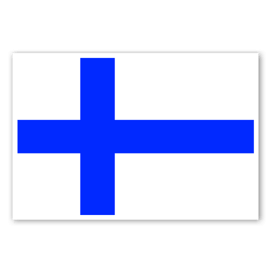 Pegatinas con la bandera de Finlandia 