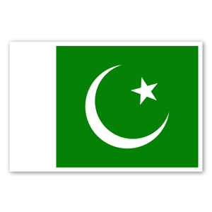 Pegatinas con la bandera de Pakistán 