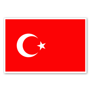 Pegatinas con la bandera de Turquía 