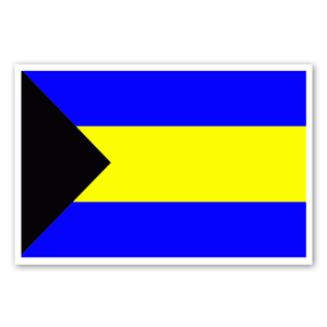 Pegatinas con la bandera de las Bahamas 