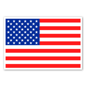 Bandera de estados unidos pegatina