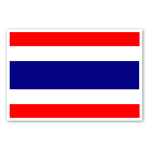 Pegatina de la bandera Tailandia