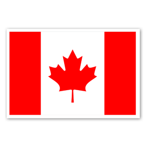 Pegatinas con la bandera de Canadá